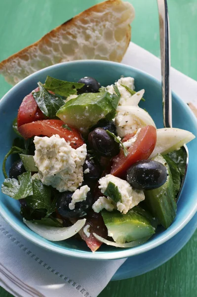 Salade grecque au pain — Photo