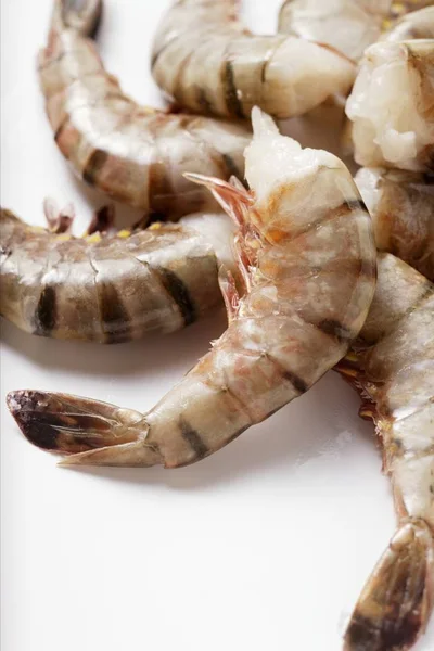 King prawns without heads — Stock Photo, Image