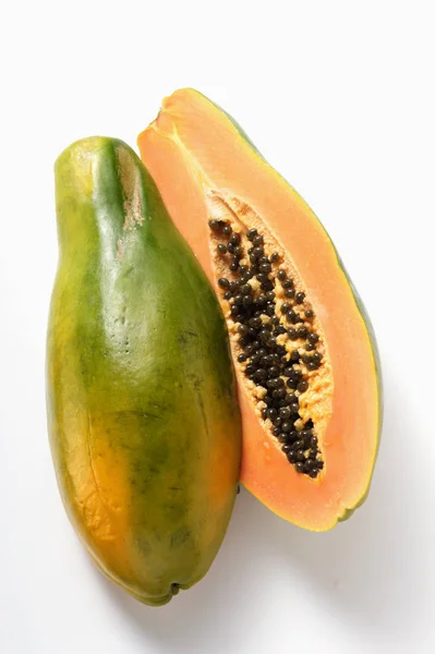 Smaczny połowę Papaya — Zdjęcie stockowe