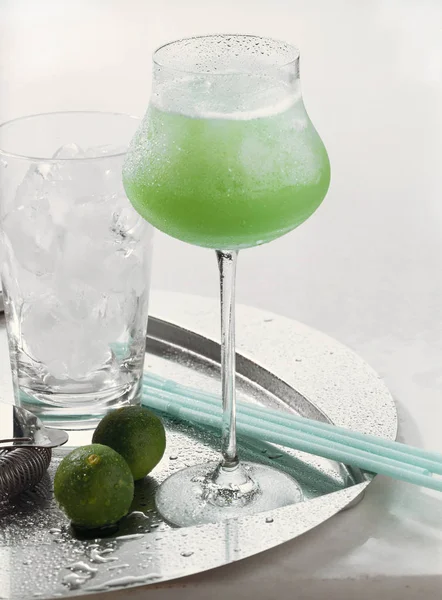 Green Poison cocktail — Stock Photo, Image