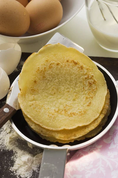 Frittelle in padella — Foto Stock