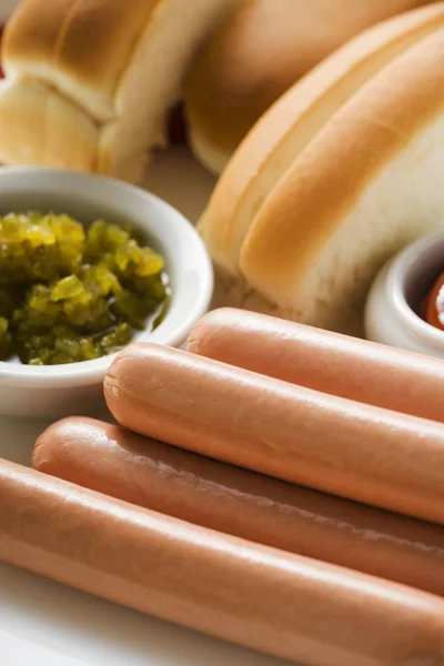 Ingredients for hot dogs — Stock Photo, Image