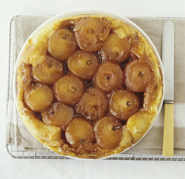 Caramelised elmalı tart — Stok fotoğraf