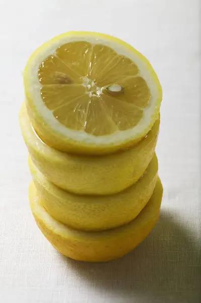 Stacked Lemon halves — Stock Photo, Image