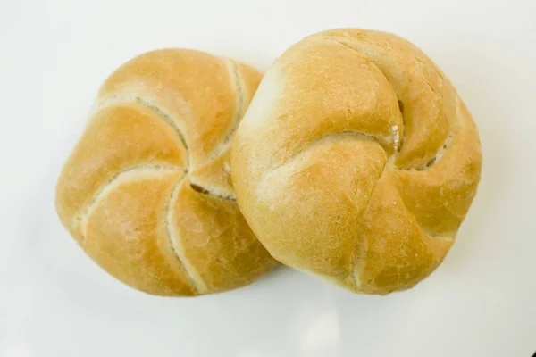 Fresh baked Kaiser rolls — Stock Photo, Image