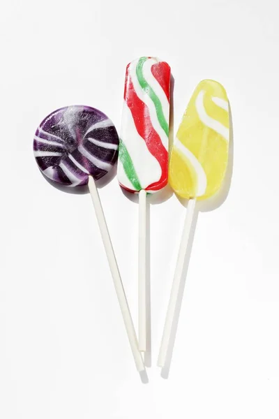 Three lollipops, close-up — Stock Photo, Image