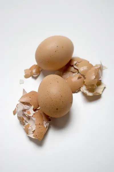 Két barna tojás. — Stock Fotó