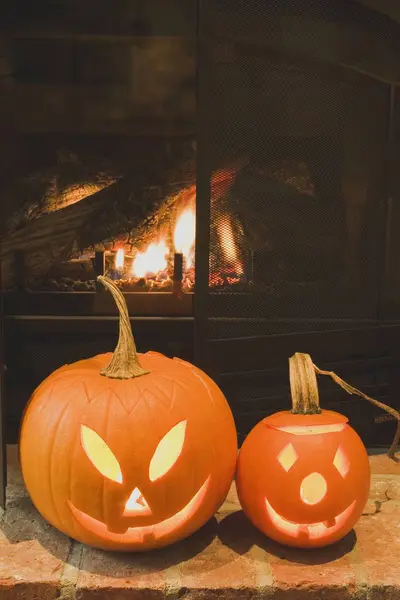Hösten halloween dekorationer — Stockfoto