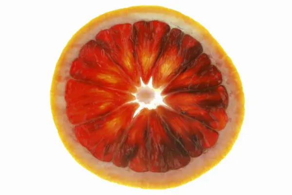 혈액 오렌지의 조각 — 스톡 사진