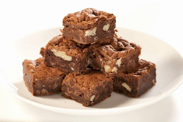 Nut Brownies Made with Tofu — Stock Photo, Image