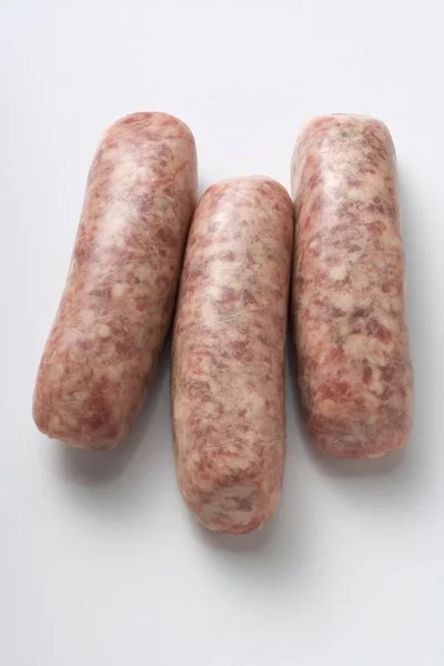 Raw nuremberg sausages — Stock Photo, Image