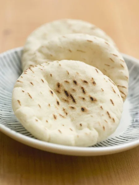 Three small flatbreads — Stock Photo, Image