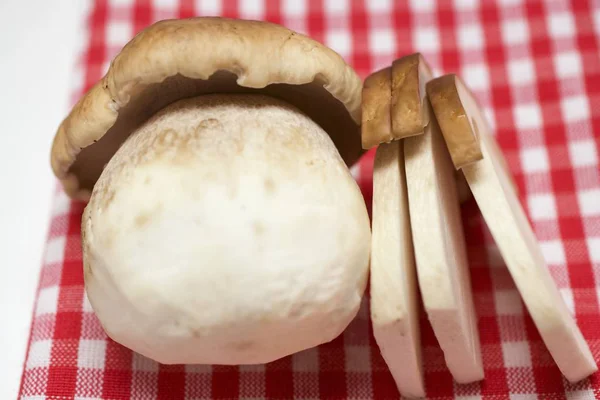 Whole cep and three slices — Stock Photo, Image