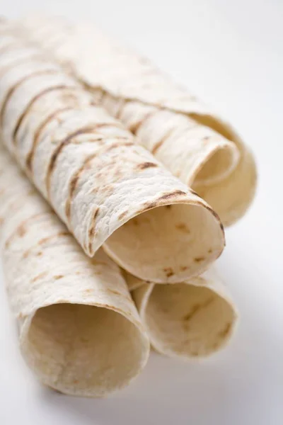 Unfilled tortilla rolls — Stock Photo, Image