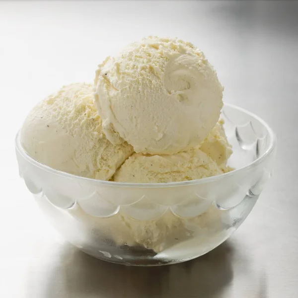 Vanilla ice cream — Stock Photo, Image