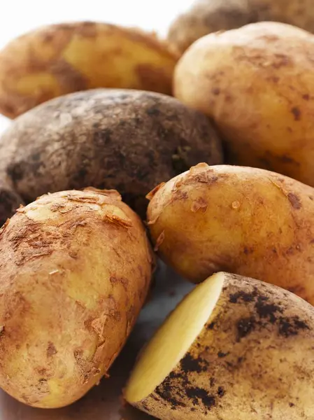 Fresh picked potatoes — Stock Photo, Image