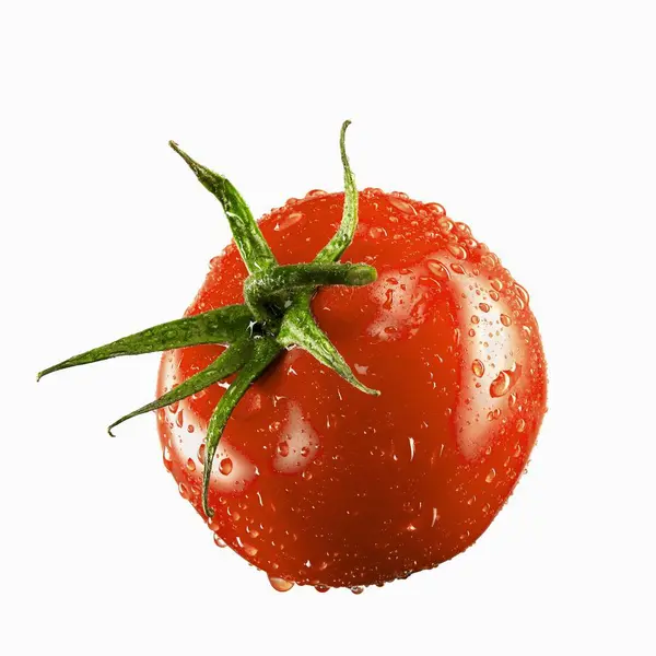 Tomate con gotas de agua — Foto de Stock