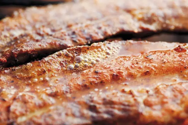 Grilled marinated belly pork — Stock Photo, Image