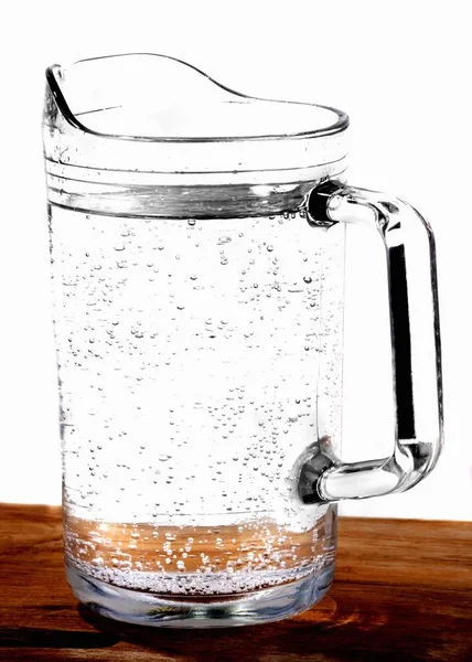 Closeup View Glass Jug Water — Stock Photo, Image