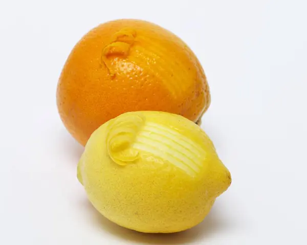 橙、 柠檬与冰壶的热情 — 图库照片