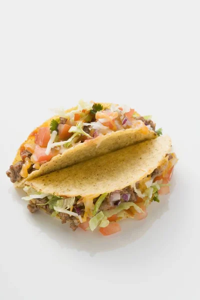 Två köttfärs tacos — Stockfoto