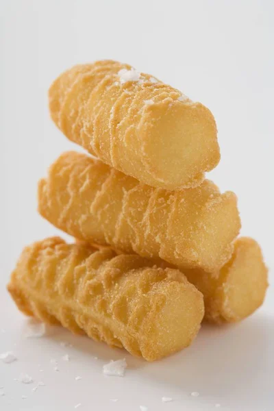 Potato croquettes with salt — Stock Photo, Image