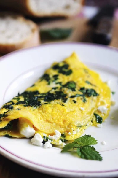 Omelette aux orties piquantes — Photo