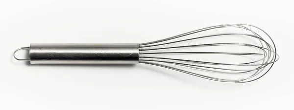 Closeup View One Whisk White Surface — Stock Photo, Image