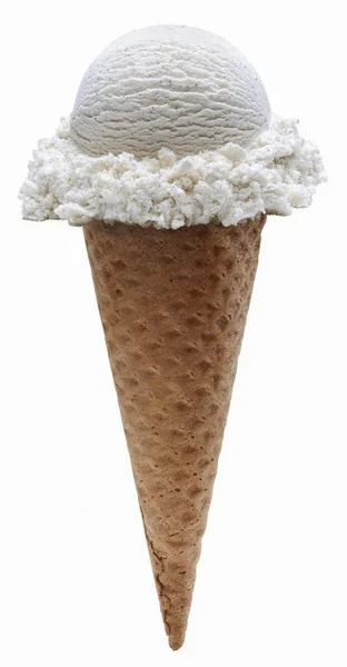 Vanilla Ice Cream Cone — Stock Photo, Image