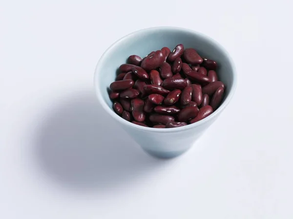 Bowl of raw Kidney Beans — Stock Photo, Image