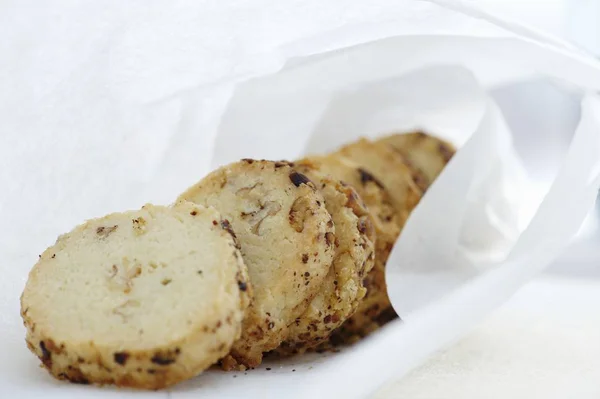 Cream cheese and biscuits — Stock Photo, Image