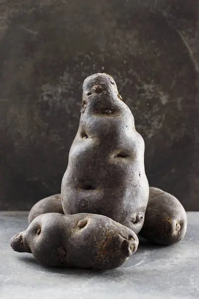 Fresh Purple potatoes — Stock Photo, Image