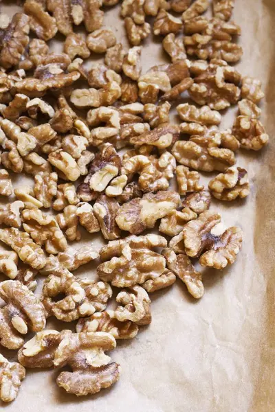 Walnuts Toasted on Paper — Stock Photo, Image