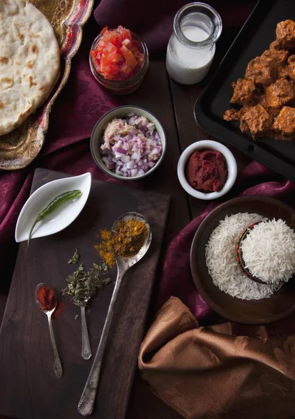 Ingredients for paneer masala — Stock Photo, Image