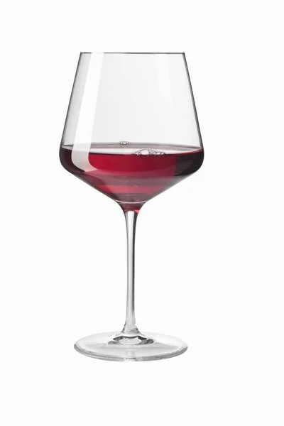 Beyaz Zemin Üzerine Kırmızı Şarap Closeup Görünümünü — Stok fotoğraf