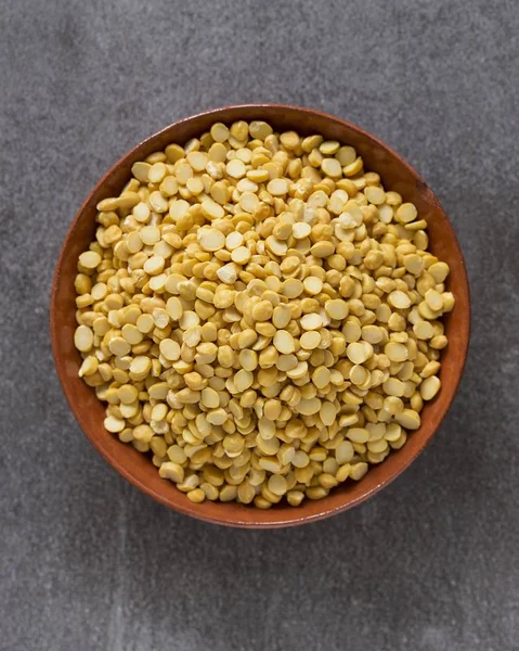 Chana Dal Split Cizrna Misce Terakota — Stock fotografie