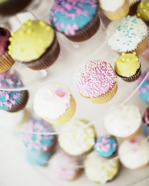 Muffins til bryllup på kakebar – stockfoto