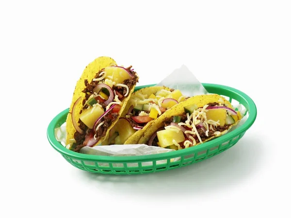 Tacos rellenos de carne — Foto de Stock