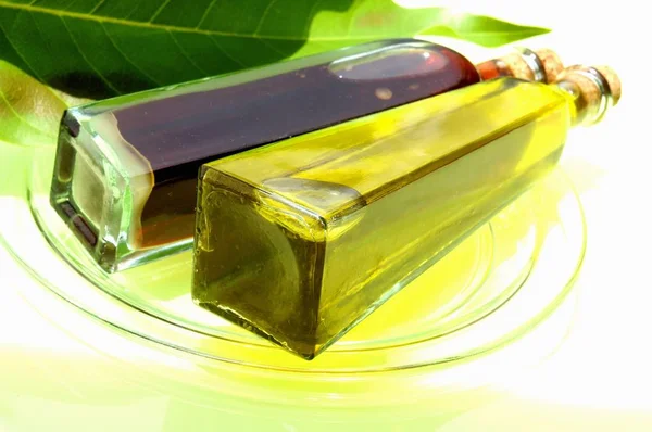 Alsamic vinegar and olive oil — Stock Photo, Image