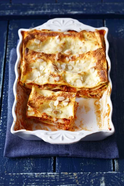 Bologese lasagne s cukety — Stock fotografie