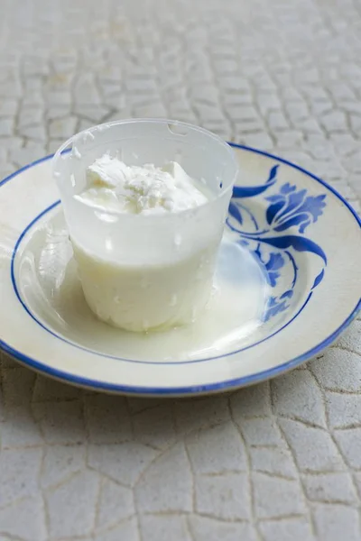 Cream cheese in mould — Stock Photo, Image