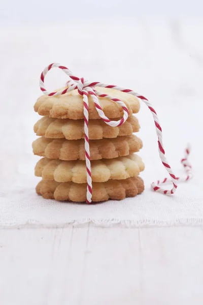 Biscotti di pasticceria impilati — Foto Stock