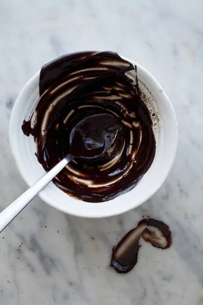 Chocolat noir fondu — Photo