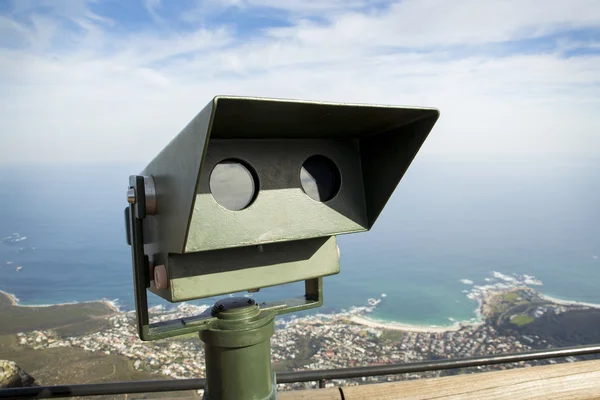 Binoculares públicos en la cima de Table Mountain — Foto de Stock