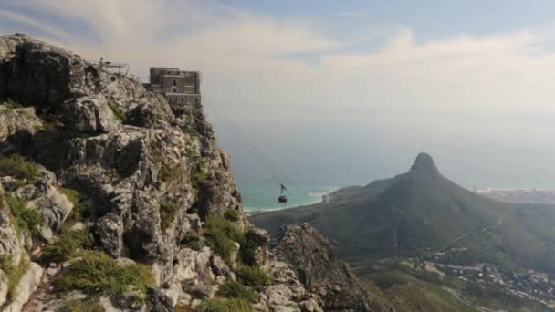 Table Mountain kablo yolu — Stok video