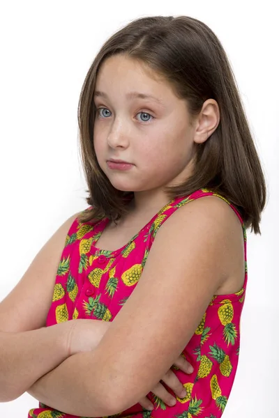 Young sceptical girl — Stock Photo, Image