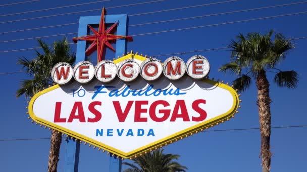 Openbare verkeersbord, Las Vegas, Nevada, Usa, 09/25/2016 — Stockvideo
