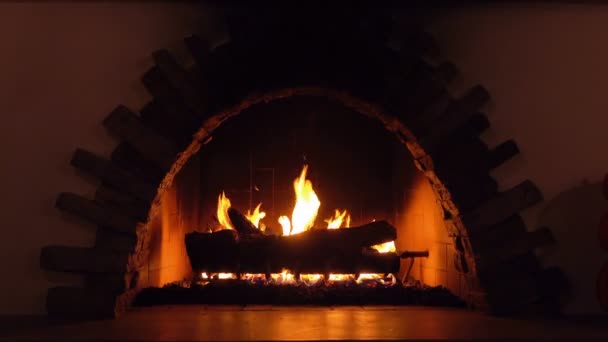 Video of fireplace in 4K — Stock Video