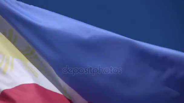 Dois vídeos da bandeira das Filipinas em 4K — Vídeo de Stock