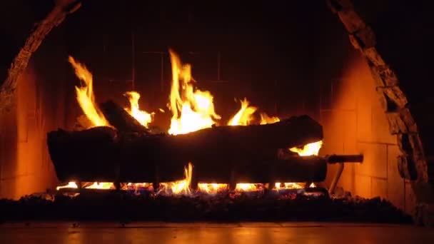 Video of fireplace in 4K — Stock Video